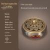 Pure Copper Incense Burner: Indoor Household Use for Agarwood & Sandalwood Fumigation, Includes Tray and Incense Seal.