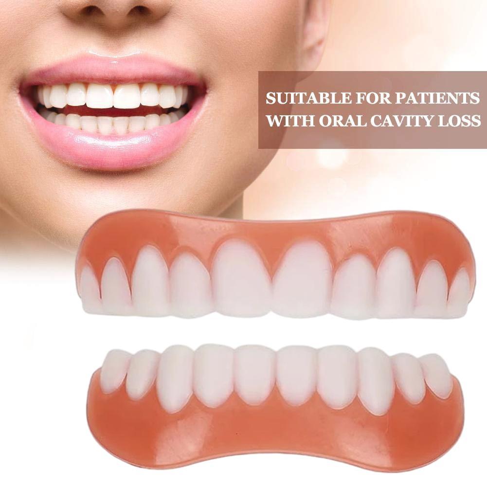 Denture Silicone Kit Soft Liners Upper Lower Teeth Set Comfortable Denture Care Easy To Use Dental Relief Kit Gentle Fit Denture