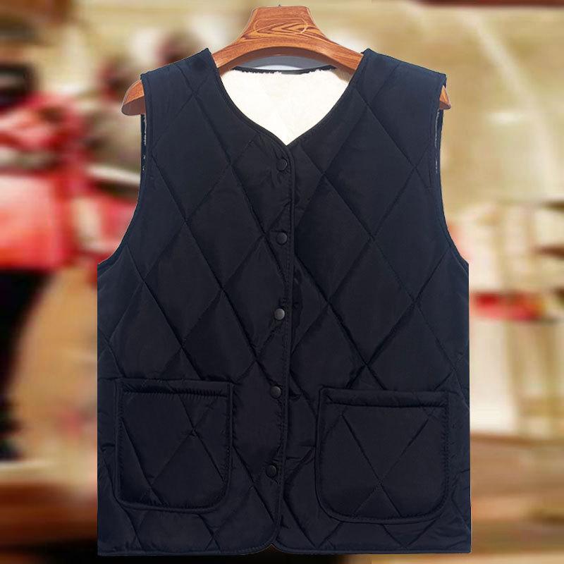 Vest women wear short light and thin vest vest in winter, new vest with cold protection
