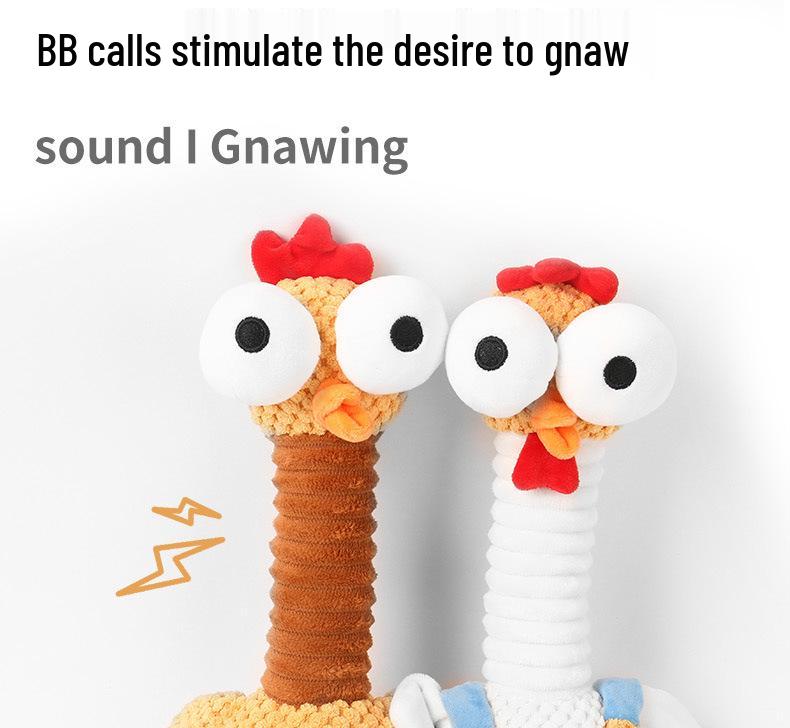 Pet Bone Simulation Chew Toy for Dogs & Cats - Squeaky, Teeth-Grinding Cotton Rope Plush