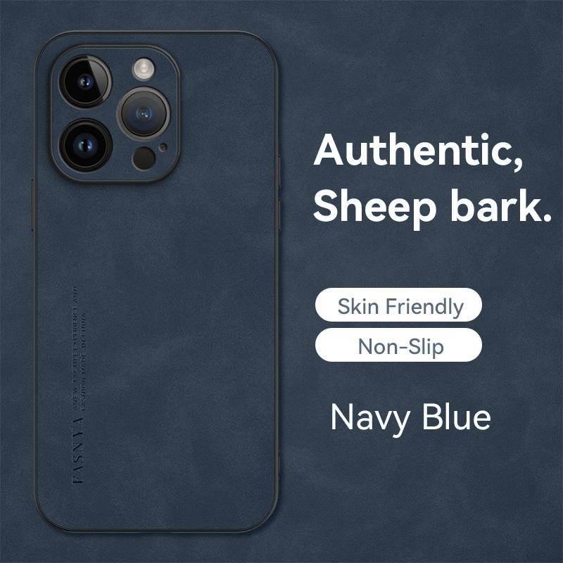 

Чехол из овчины для iPhone 16 15 14 13 12 Samsung S25 S24 Plus A34 S23 Redmi Note 14T 12 4G Mi 12T Pro Soft Edges Pure Color Phone Cover iPhone 16 Plus синий