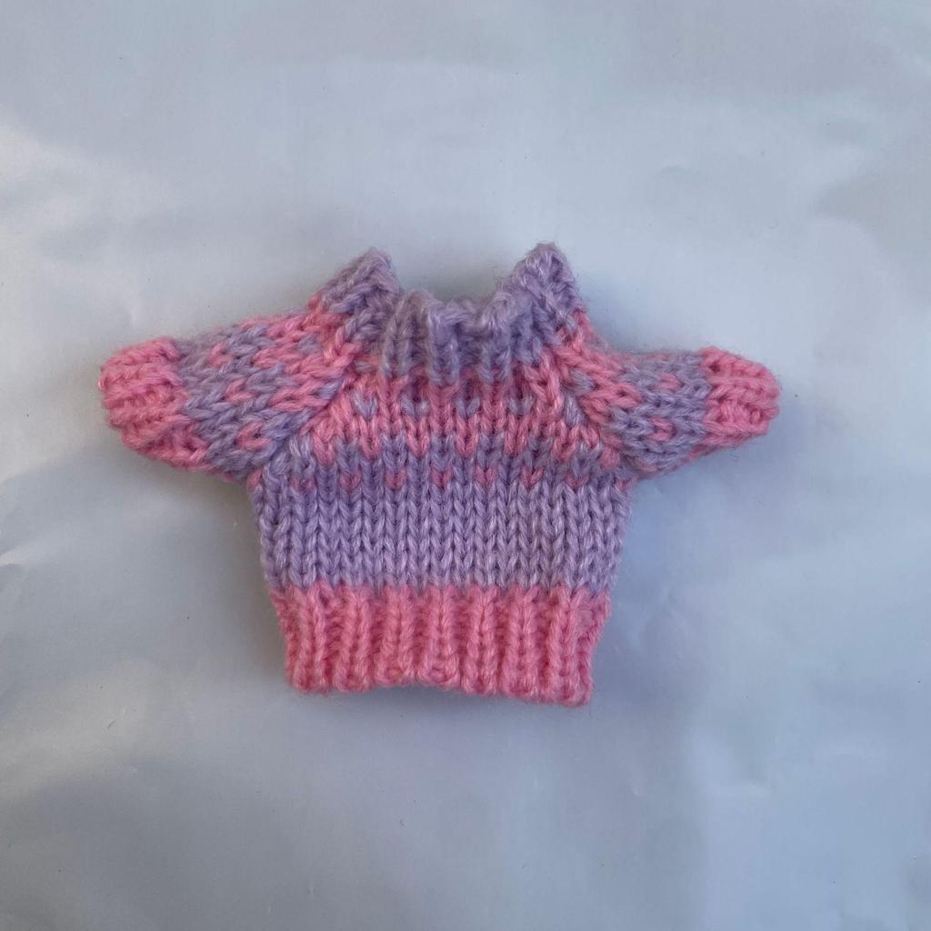 10cm Plush Doll Sweater Accessories for 13cm Palm Dog and Small Dolls