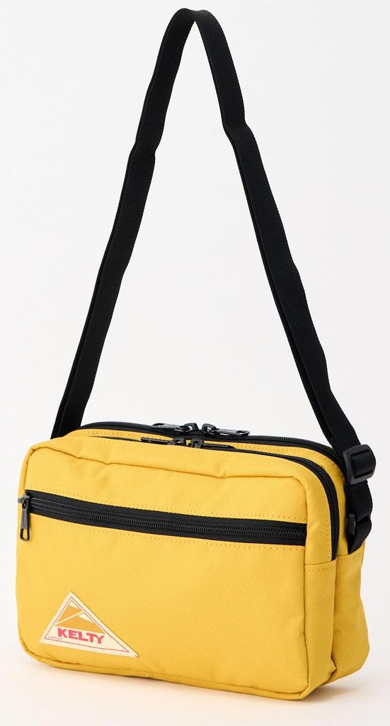 KELTY Outdoor Shoulder Bag ES RECTANGLE ZIP SHOULDER S 14cm x 23cm x 7cm Mustard 3259270926