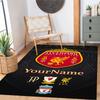 Liverpool Personalized Text Floor Mat Design for Foyer Study Room Decorate Room Dormitory Anti-slip Rug Office Home Decor