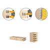 Professional Router Bit Set 1/2 1/4 Shank High Impact Strength Carbide Alloy Tenon Material Milling Tool for Woodworking