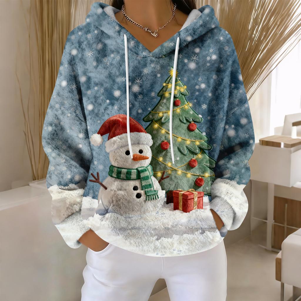 Hoodies For Women Oversized Winter Plush Cute Sweatshirts Pullover Trendy Fall Winter Clothes