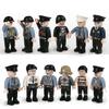 12pcs Sets City Police MOC Military 4.5cm People SWAT Building Blocks Figures Soldier Bricks Mini Toys for Boys Gift Toys