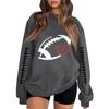 Unisex Lightweight Long Sleeve Neck Pullover Sweatshirt Printed Casual Top