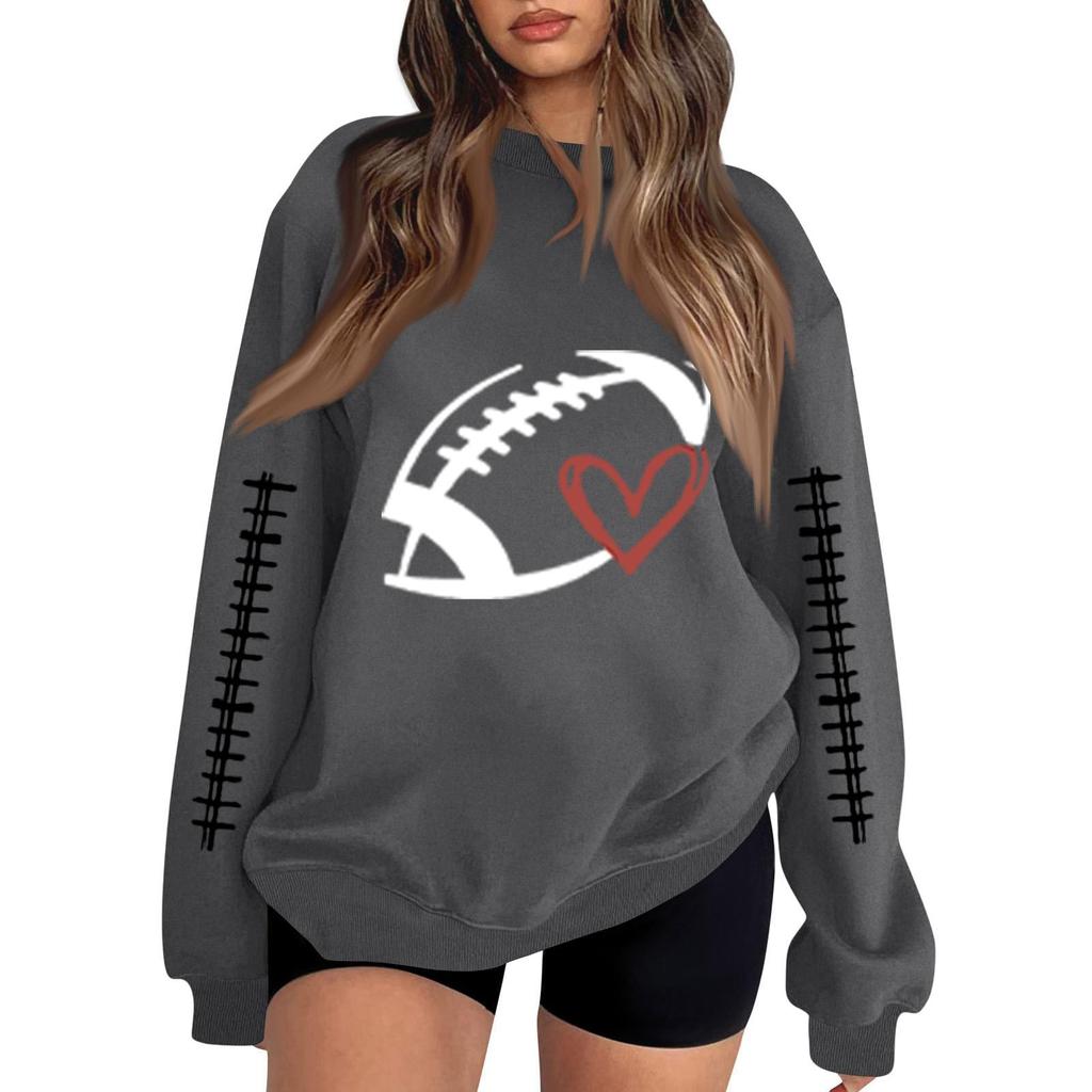 Unisex Lightweight Long Sleeve Neck Pullover Sweatshirt Printed Casual Top