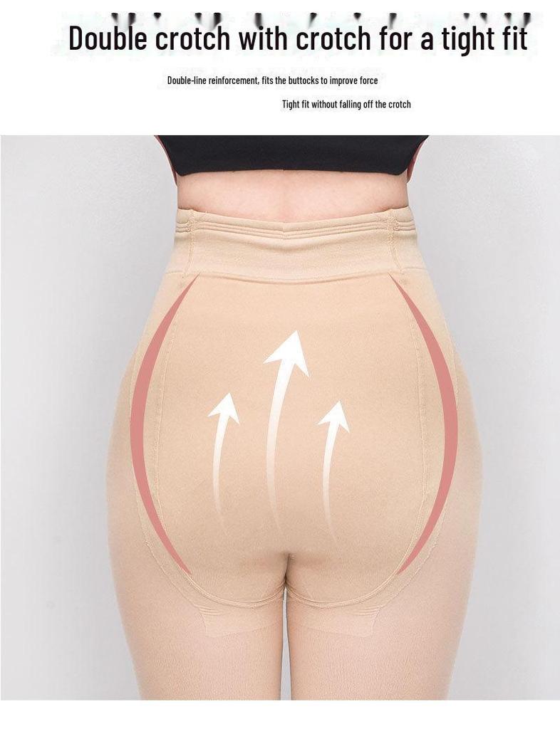 Women's Velvet-Lined Nude Leggings: Skin-Colored Double-Layer Pantyhose for Autumn & Winter