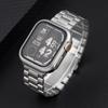 Strap+Case for Apple Watch 11 10 42mm 46mm 9 8 7 41mm 45mm Metal Band PC Case For  iWatch Series 6 5 4 SE 40mm 44mm Watchband