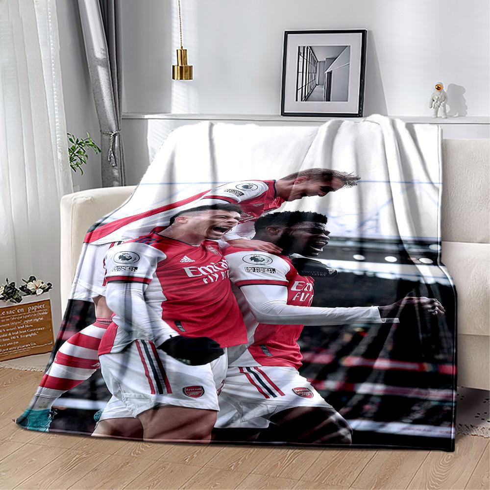 Arsenal Decke Weich Warm Gemütlich Geeignet für Bettwäsche Meeresufer Sofa für Alle Jahreszeiten Modern Bestes Feiertagsgeschenk für Freunde Familie