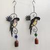 New Creative Bird Wind Chimes Metal Outdoor Indoor Parrot Bell Handmade Retro Ornament