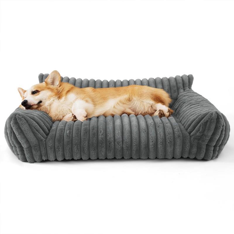 Waschbares Haustier-Sofa-Bett Hunde Katzen Kleine Mittlere Haustiere Weicher Plüsch Warmes Nest