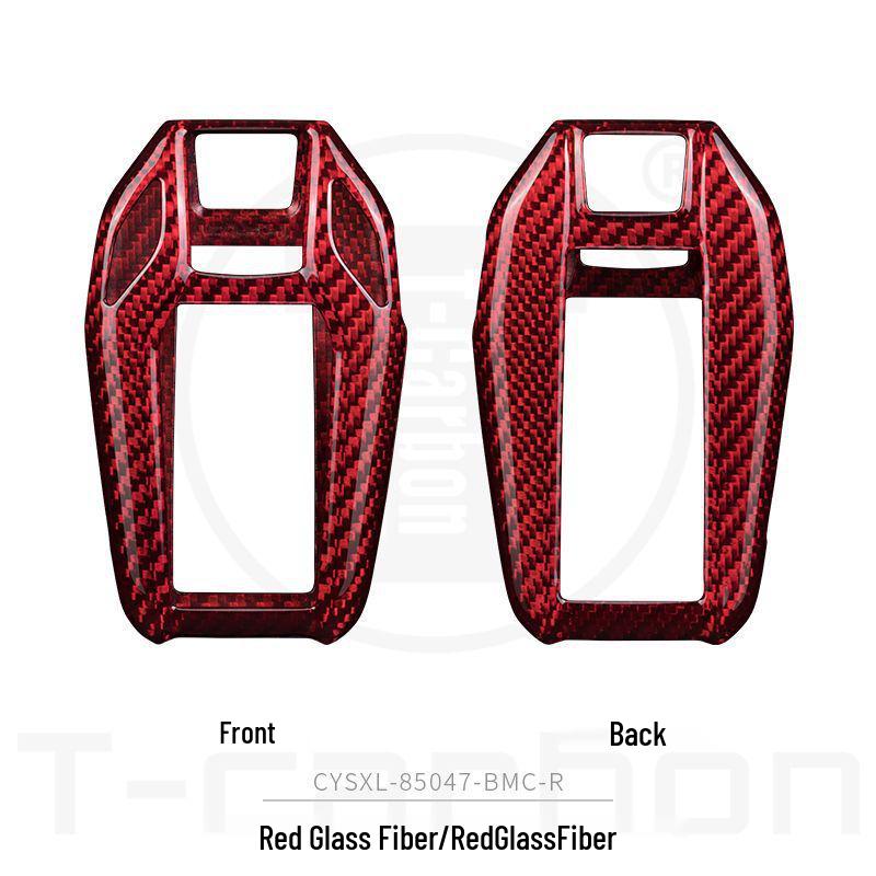 BMW Carbon Fiber Key Case for X1, X3, X5, X6, 3 Series, and 7 Series.