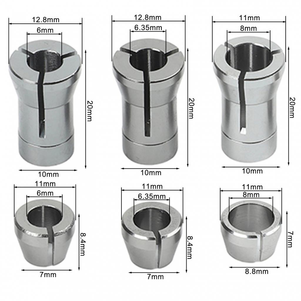 Hobby And Professional Use Collet Adapter Trimmer Collet Router Adapter