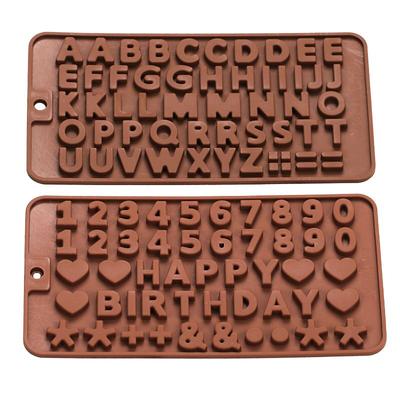Wunderschöne Zahlen 3D Silikonform mit Stiellöchern Kochgeschirr Essen Bar Antihaft Kuchen Dekorieren Fon