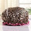 Print Reusable Unisex Bath Hat Elastic Band Double Layer Hair Hat Hair Care