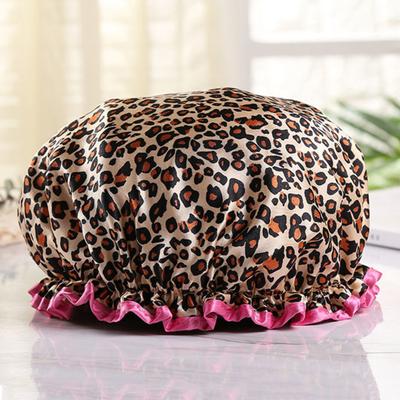 Print Herbruikbare Unisex Badmuts Elastische Band Dubbellaagse Haarmuts Haarverzorging