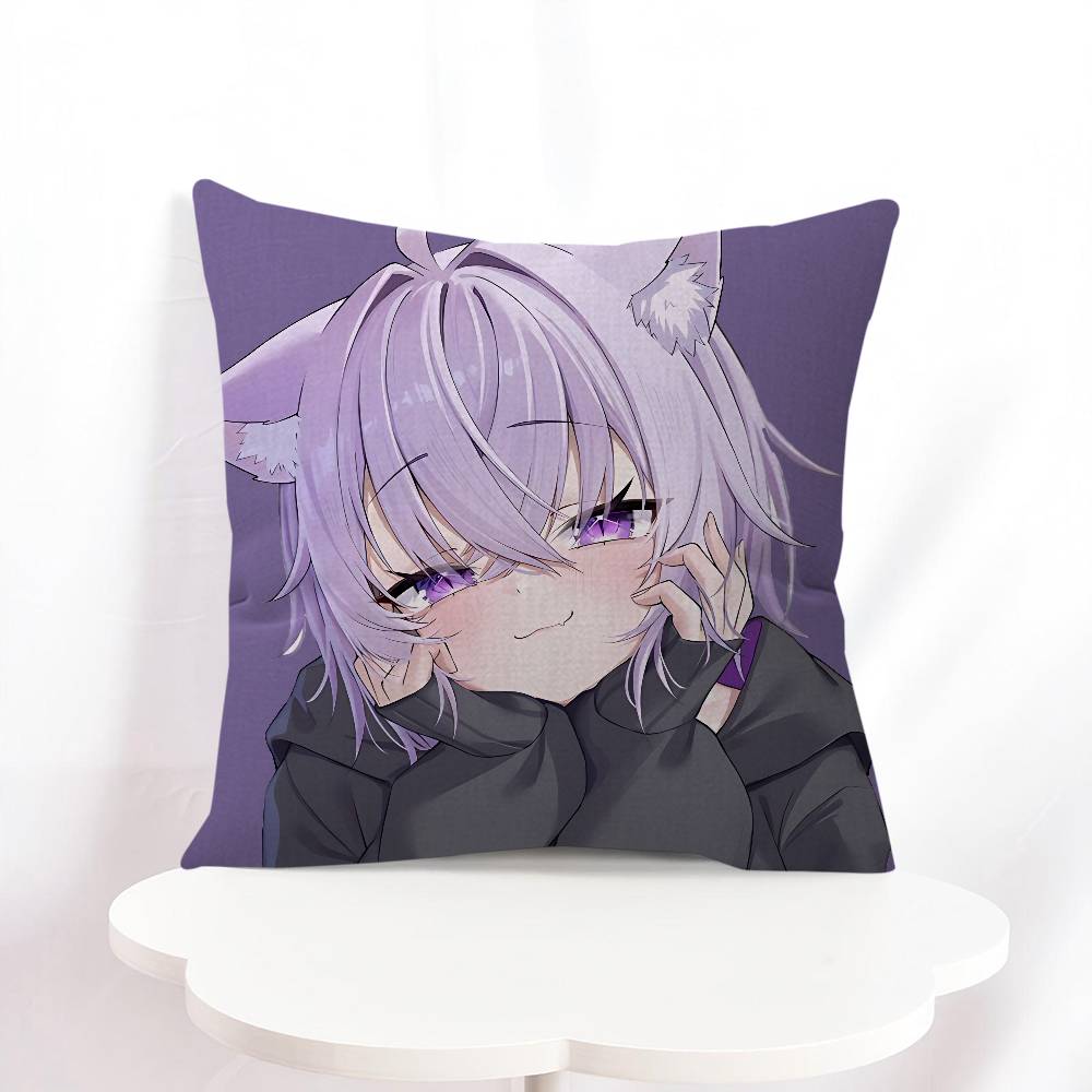 N-Nekomata Okayu Cushion Cover Decorative Pillow Sofa Home Decor Case Pillow Cases