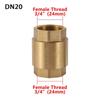 1Pcs In-Line Spring NPT Brass Check Valve Female Thread Anti Backflow Valve Durable One-Way Valve