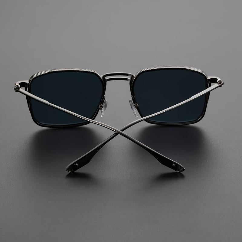 Photochrome Blaulichtfilterbrille Klassischer quadratischer Metallrahmen Damenmode Computer Business Brille