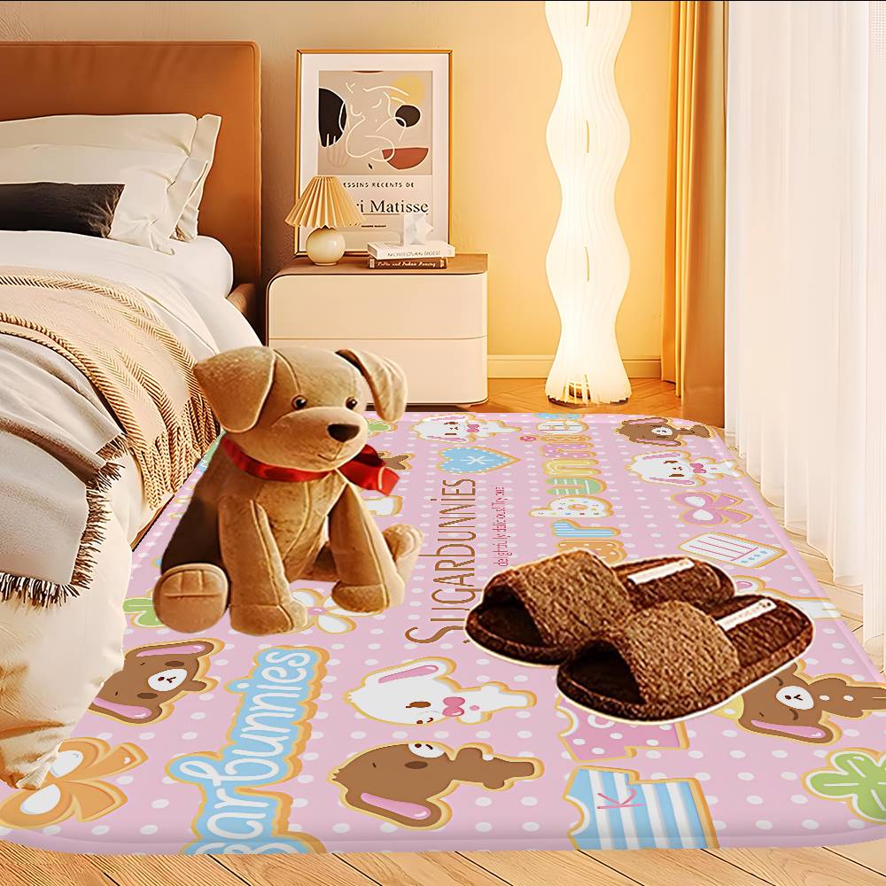 Cartoon Anime S-Sugarbunnies Floor Carpet Nordic Style Home Doormat Bathroom-Toilet Mats Bedroom Hotel Decor Mat