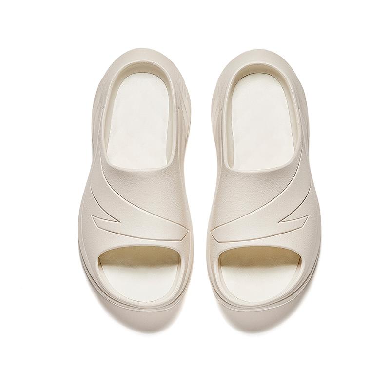 New Anta Cushioning Odor Resistant Slide Slippers Men's Gray White 112538528-4