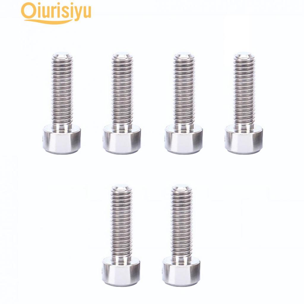 6pcs M5x18mm Carbon Steel Screws Bolts Bike Disc Brake Caliper Adapter Mount