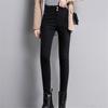 High-Waisted Skinny Jeans with Plus Velvet for Women - Slimming Elastic Push-up Butt Lifting Pencil Pants for Autumn/Winter