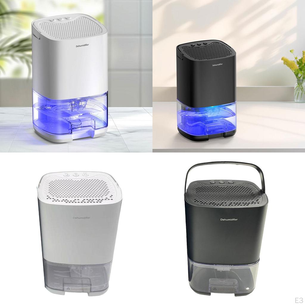 Mini Dehumidifier EU Plug Night Light Small Quiet for Bedroom Room Basements White