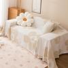 Flower Padded Sofa Cover Chenille Four Seasons Universal Sofa Cushion Cloth Anti-slip Cat Scratch Sofa Cover