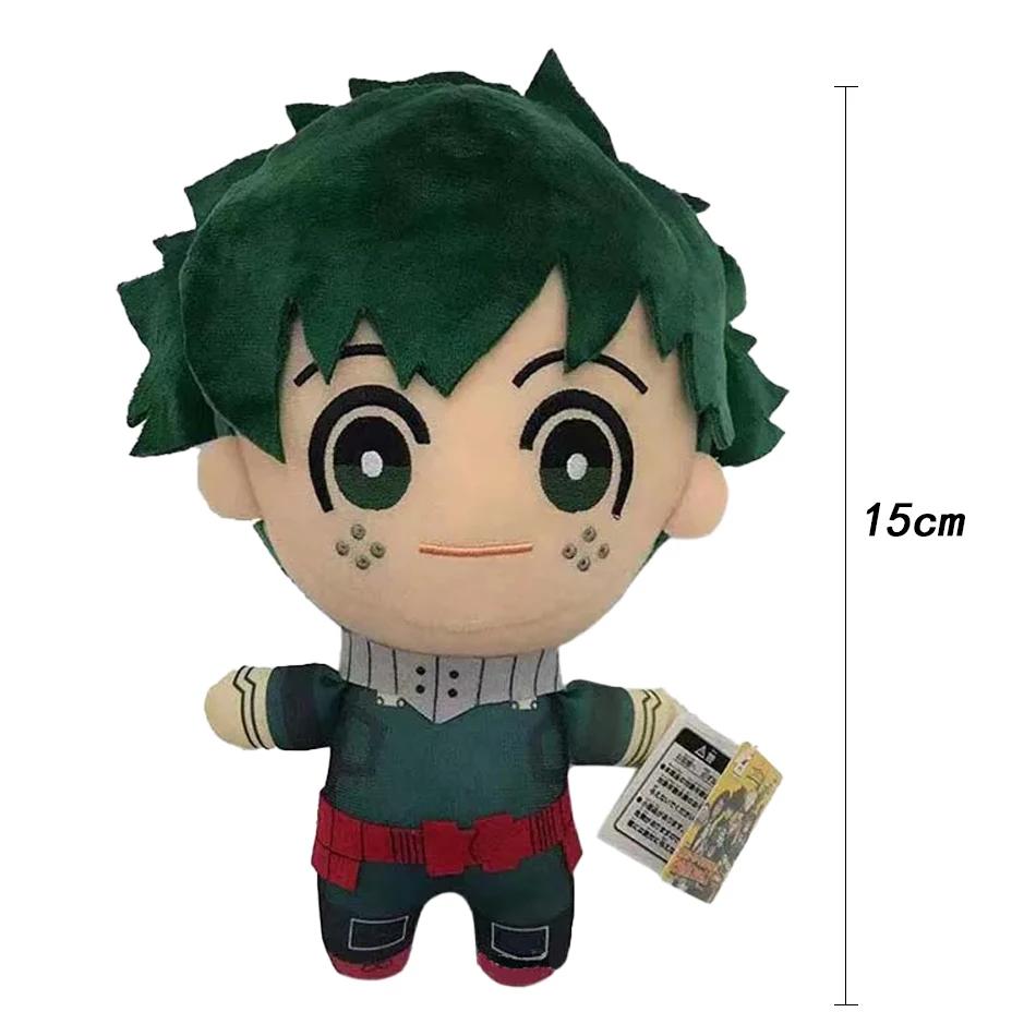 15Cm Mini Doll Anime My Hero Academia Plush Toys Cartoon Izuku Midoriya Katsuki Bakugou Shouto Todoroki Stuffed Dolls Kids Gifts