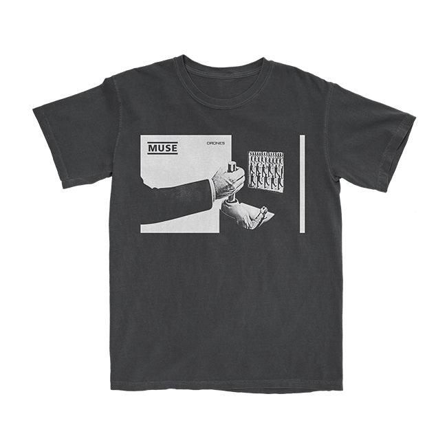 Showbiz Album Art Muse Band TShirt Cotton Graphic Tee Unisex Unisex Summer Streetwear