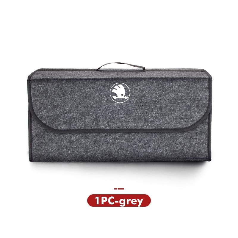 AEU1 For Skoda Car Trunk Tool Storage Box Multi-functional Organizer Tidying Bag Auto Accessories Kamiq MK3 Roomster Rapid Kodiaq