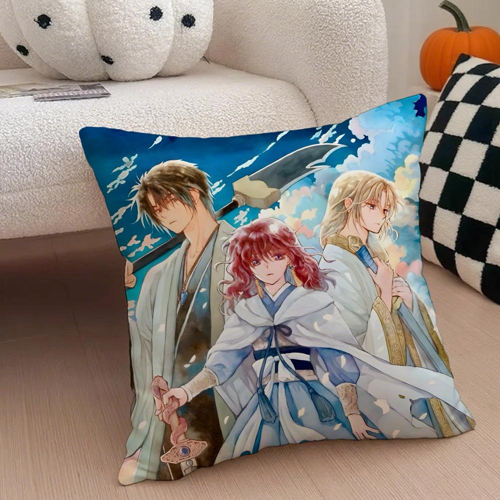 

Fantasy Japanese Anime YYona Of The Dawn Cushion Cover Throw Pillow Cover Hidden Button Durable Polyester Chair Cushion 30X30cm
