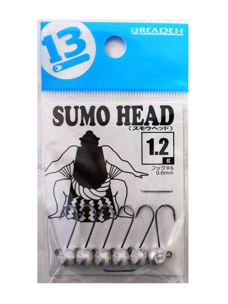 BREADEN Jig Head Smo Head 0.6mm Hook (6 pieces) 1.2g. 0.6mm