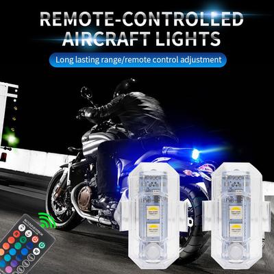 Motorcycle LED Warning Mini Signal Light Wireless Flash Turn Signal Indicator for Scooter Car DJI Avata/Mavic 3 Pro Drone Strobe Light