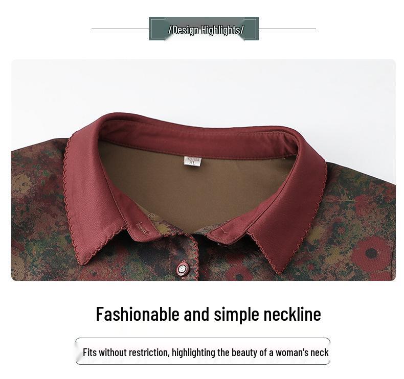 Lightweight Long-Sleeve Jacket for Elderly Women - Ideal for Spring and Autumn