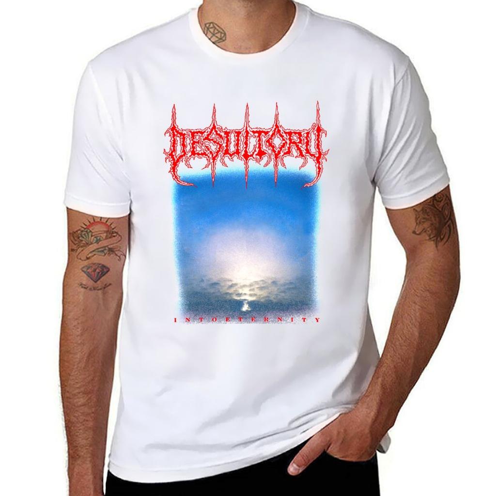 Desultory Into Eternity Classic Old School Swedish Death Metal T-Shirt Aesthetic Clothing Short Sleeve Tee Sweat Mens T Shirts