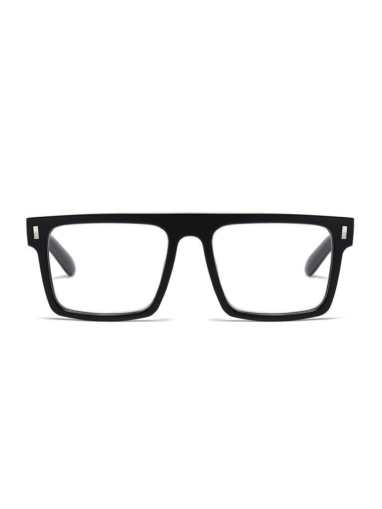 New Style Square Frame Big Face Slimming Reading Glasses Trendy Rice Nail Reading Glasses