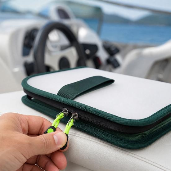 Fishing Lure Storage Bag, Waterproof Squid Jig Hook Organizer Zipper Bag, Foldable Fishing Tackle Hard Bait Protective