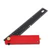 Carpenter   Ruler   300mm Aluminum Alloy Framing 90 Degree Right Angle Measurement   Marking Accurate Multifunctional