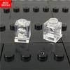 50pcs / lot MY OWN CREATION Blocks Transparent Clear Plate Block 1x1 1x2 1x4 1x6 02426 4070 Learning Building Blocks Children Playthings