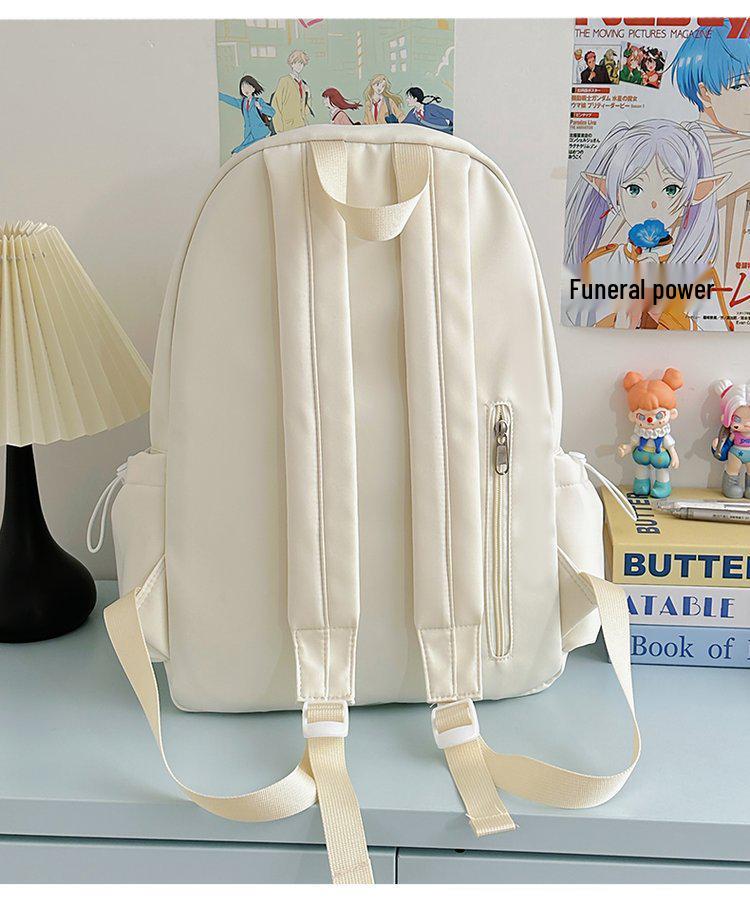 Large Capacity College-Style Backpack for Girls - Perfect for Junior High To University Students and Casual Travel.