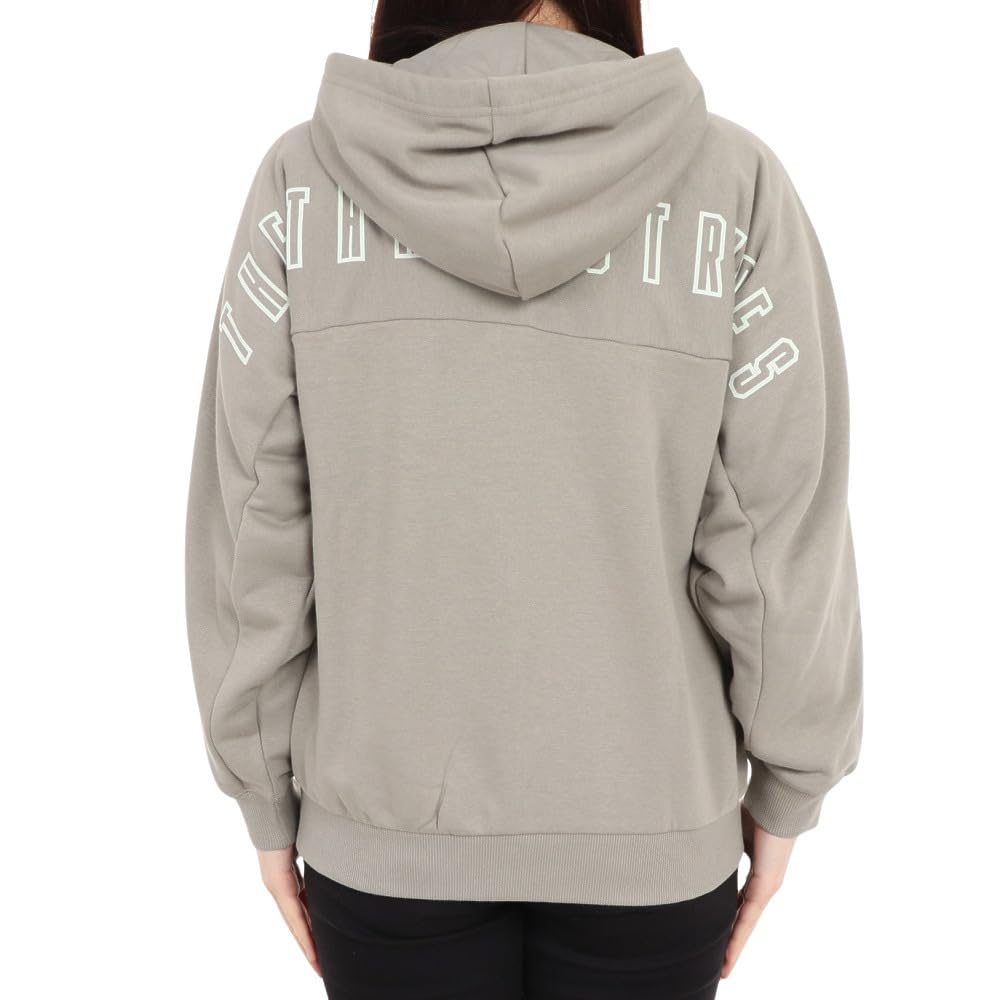 Adidas Word Sweatshirt JSY18 Silver Pebble Size M Women's Full-Zip Hoodie, (IM8737),