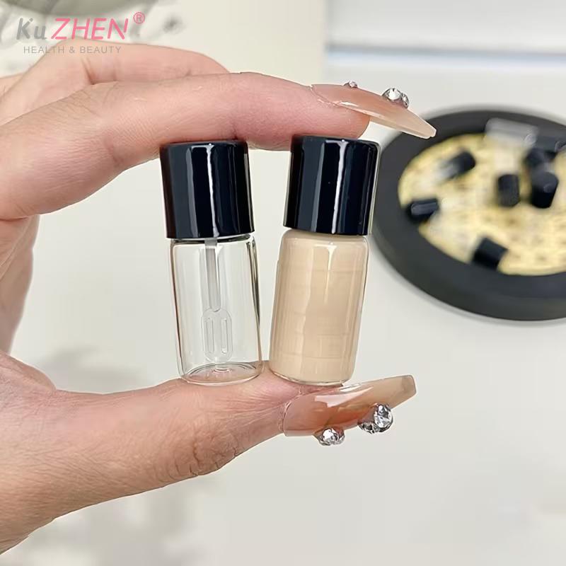 5/10PCS Mini Refillable Bottles Liquid Foundation 4ml Subpackage Travel Empty Bottle Mini Digging Spoon Glass Cosmetics Tools