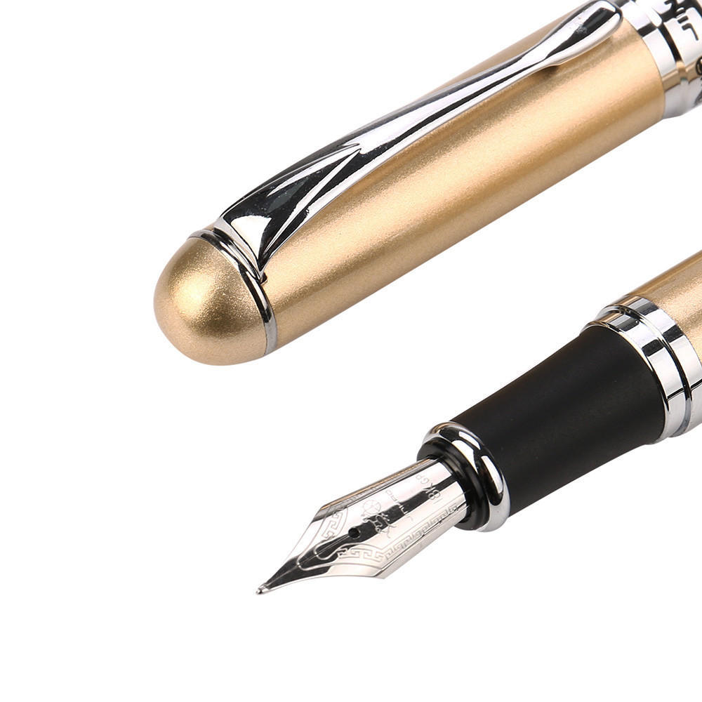 Matte Frosted Deluxe Black JinHao X750 Füllfederhalter, 0,5 mm extrafeine Spitze