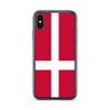 Coque Téléphone – Drapeau Du Danemark – Compatible iPhone XS – Étui Souple – Résistant Et Antichoc - Silicone - Pixelforma