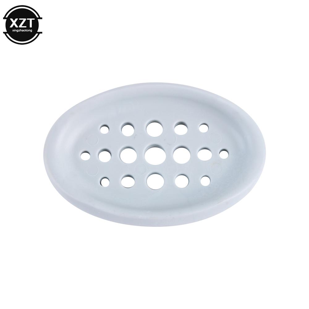 

Creative Silicone Non-slip Soap Holder Dish Bathroom Shower Storage Plate Stand Hollow Dishes Openwork Soap Dishes Soap box